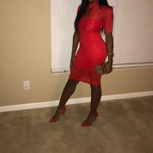 Red Lace Dress